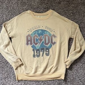 Womens AC/DC crew neck sweatshirt